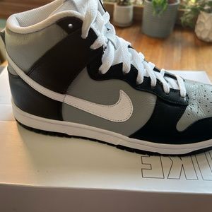 Brand new Nike custom black and gray shoes never worn